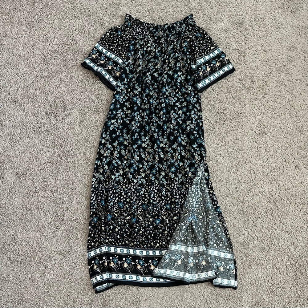 Sadie & Sage Dress Womens Size Floral Midi Off the Shoulder